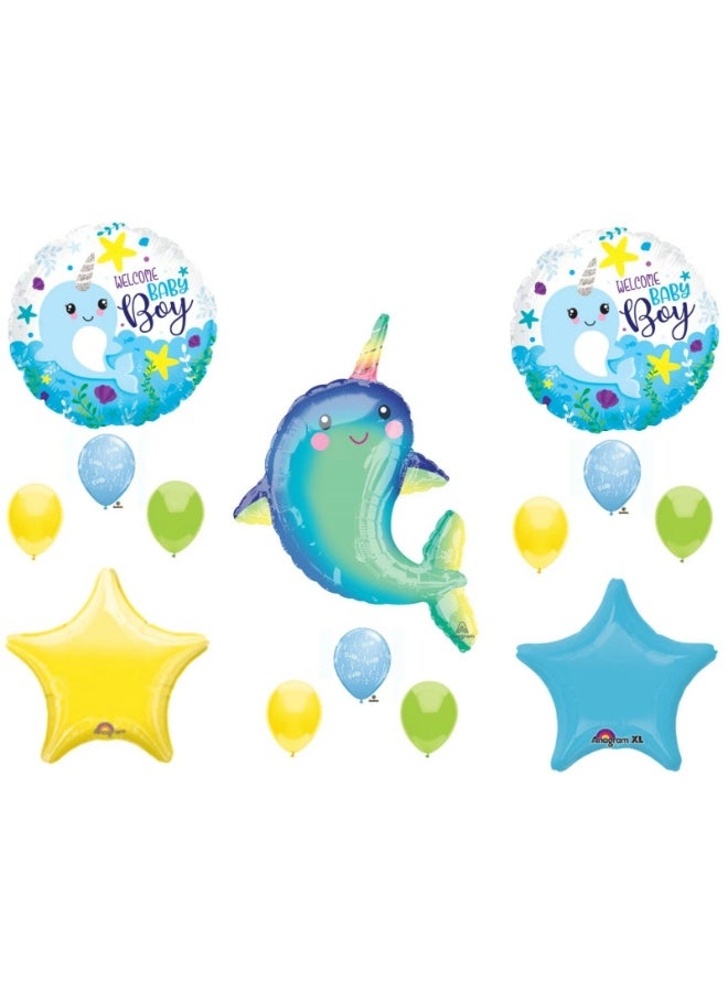 Baby Boy Shower Balloons (5 Pieces) - Charming Decorations for Celebrations and Welcome Parties - Image 3